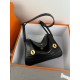 Lindy26 crocodile skin black