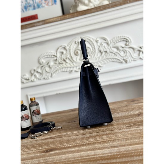 Kelly imported Epsom leather semi handmade hand sewn wax thread Kelly imported Epsom leather semi handmade hand sewn wax thread