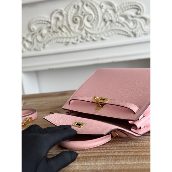 Kelly imported Epsom leather semi handmade hand sewn wax thread Kelly imported Epsom leather semi handmade hand sewn wax thread