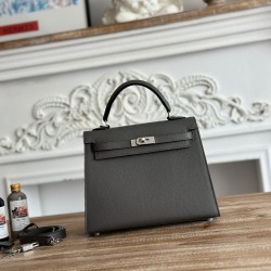 Kelly imported Epsom leather semi handmade hand sewn wax thread