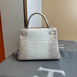 KL28 High Light Nile Crocodile Skin Kelly 28cm