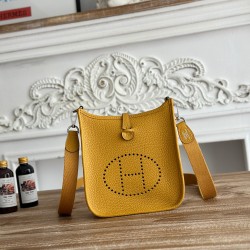 Mini Eveline~Eveline semi handmade+wax thread self matching shoulder strap+TC cowhide