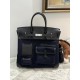 Swift Treasure Blue/Black Birkin HAC 40cm Cargo Canvas Series Swift Treasure Blue/Black Birkin HAC 40cm Cargo Canvas Series