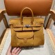  2Birkin 25Cargo cloth bag canvas splicing swift