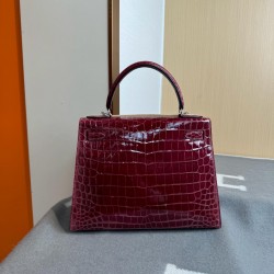 KL28 High Light Nile Crocodile Skin Kelly 28cm