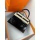 KL25 Amber Yellow Highlighting Nile Crocodile Skin Kelly 25cm KL25 Amber Yellow Highlighting Nile Crocodile Skin Kelly 25cm