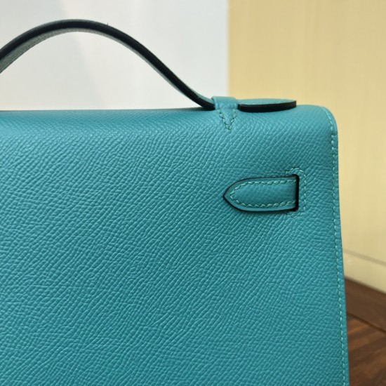 Kelly imported Epsom leather semi handmade hand sewn wax thread Kelly imported Epsom leather semi handmade hand sewn wax thread