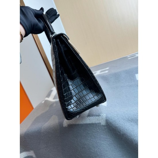 KL28 High Light Nile Crocodile Skin Kelly 28cm