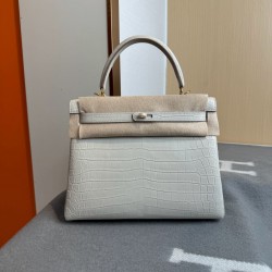 KL28 High Light Nile Crocodile Skin Kelly 28cm