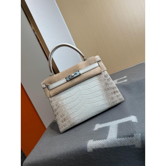 KL28 High Light Nile Crocodile Skin Kelly 28cm