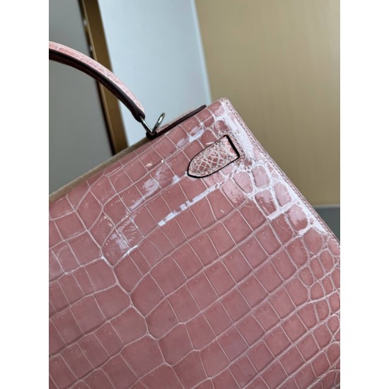 KL28 High Light Nile Crocodile Skin Kelly 28cm