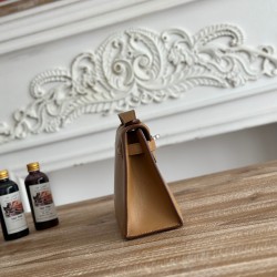Kelly imported Epsom leather semi handmade hand sewn wax thread