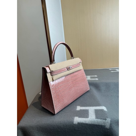 KL28 High Light Nile Crocodile Skin Kelly 28cm