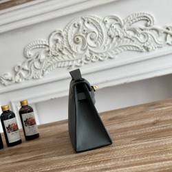 Kelly imported Epsom leather semi handmade hand sewn wax thread