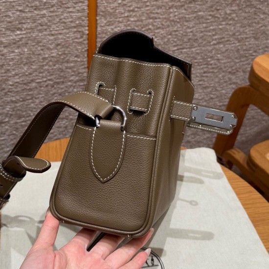 Men's Kelly messenger bag 25cm imported Evercolor leather from the factory Men's Kelly messenger bag 25cm imported Evercolor leather from the factory