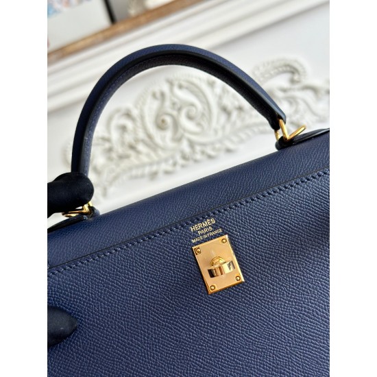 Kelly imported Epsom leather semi handmade hand sewn wax thread Kelly imported Epsom leather semi handmade hand sewn wax thread
