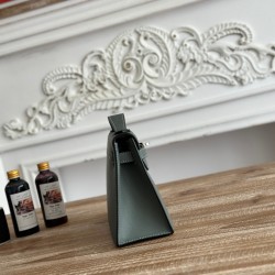 Kelly imported Epsom leather semi handmade hand sewn wax thread