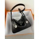 Lindy26 crocodile skin black