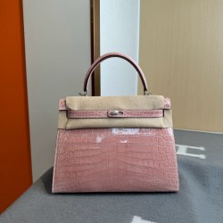 KL28 High Light Nile Crocodile Skin Kelly 28cm