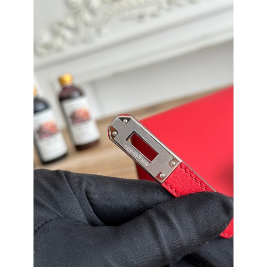 Kelly imported Epsom leather semi handmade hand sewn wax thread