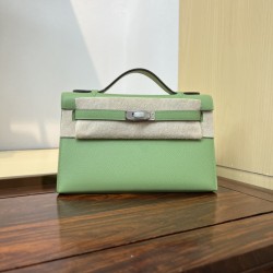 Kelly imported Epsom leather semi handmade hand sewn wax thread