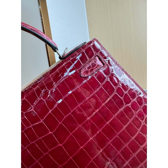 KL28 High Light Nile Crocodile Skin Kelly 28cm KL28 High Light Nile Crocodile Skin Kelly 28cm