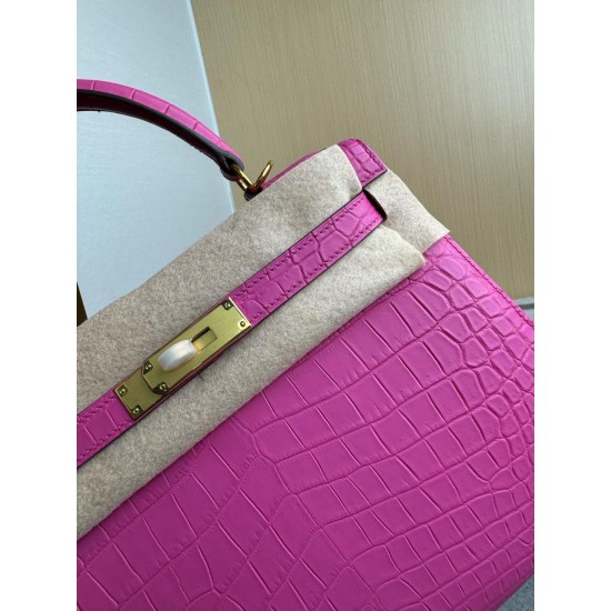 KL28 High Light Nile Crocodile Skin Kelly 28cm