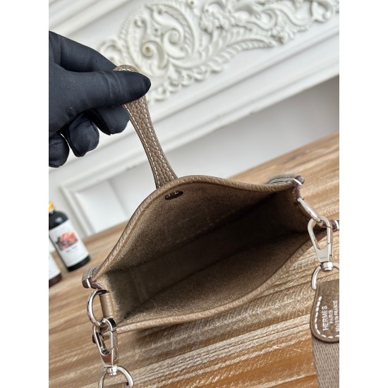 Mini Eveline~Eveline semi handmade+wax thread self matching shoulder strap+TC cowhide Mini Eveline~Eveline semi handmade+wax thread self matching shoulder strap+TC cowhide