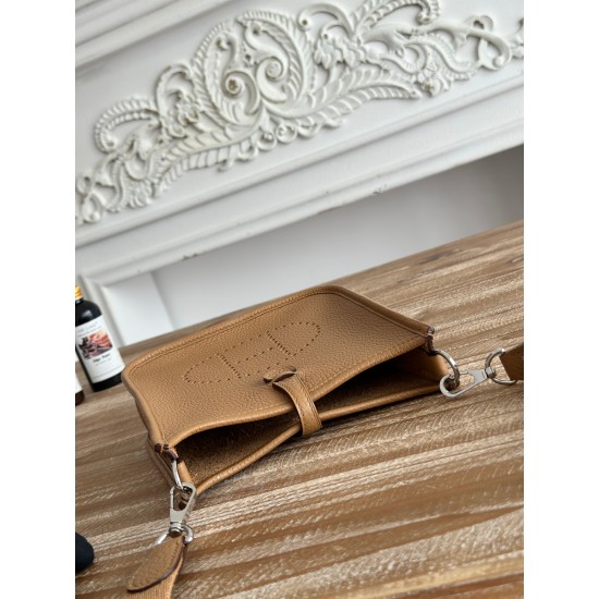 Mini Eveline~Eveline semi handmade+wax thread self matching shoulder strap+TC cowhide Mini Eveline~Eveline semi handmade+wax thread self matching shoulder strap+TC cowhide