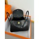 Lindy26 crocodile skin black