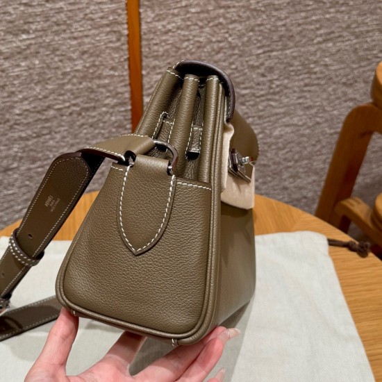 Men's Kelly messenger bag 25cm imported Evercolor leather from the factory Men's Kelly messenger bag 25cm imported Evercolor leather from the factory