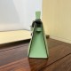 Kelly imported Epsom leather semi handmade hand sewn wax thread Kelly imported Epsom leather semi handmade hand sewn wax thread