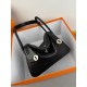 Lindy26 crocodile skin black