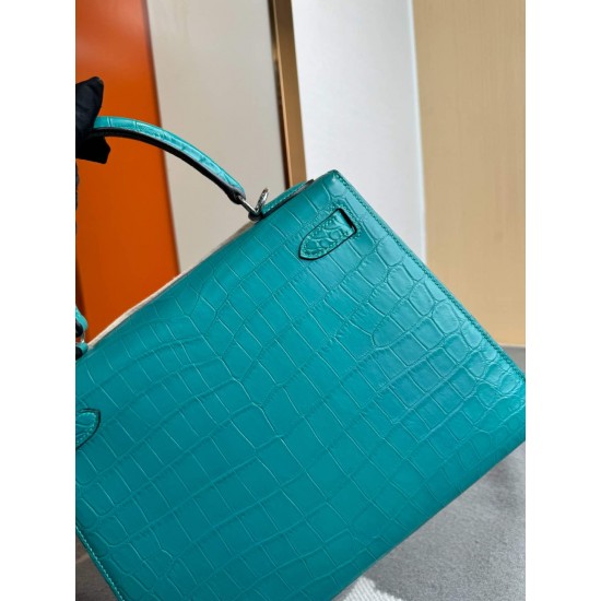 KL28 High Light Nile Crocodile Skin Kelly 28cm