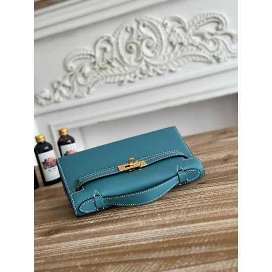 Kelly imported Epsom leather semi handmade hand sewn wax thread Kelly imported Epsom leather semi handmade hand sewn wax thread
