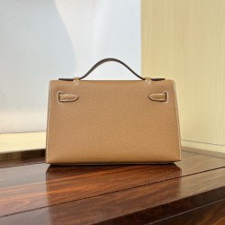 KL22 Velvet Green Kelly 1st Generation French Haas Leather Factory Epsom Original Palm Print Leather