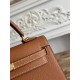 Kelly imported Epsom leather semi handmade hand sewn wax thread Kelly imported Epsom leather semi handmade hand sewn wax thread