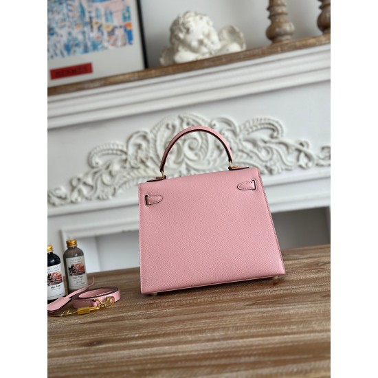 Kelly imported Epsom leather semi handmade hand sewn wax thread Kelly imported Epsom leather semi handmade hand sewn wax thread