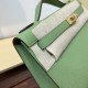 Kelly imported Epsom leather semi handmade hand sewn wax thread