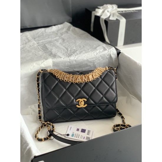 22Rhinestone Flap Bag , Messenger Bag