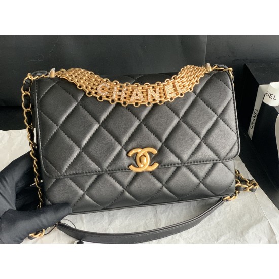 22Rhinestone Flap Bag , Messenger Bag