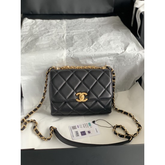 22Rhinestone Flap Bag , Messenger Bag