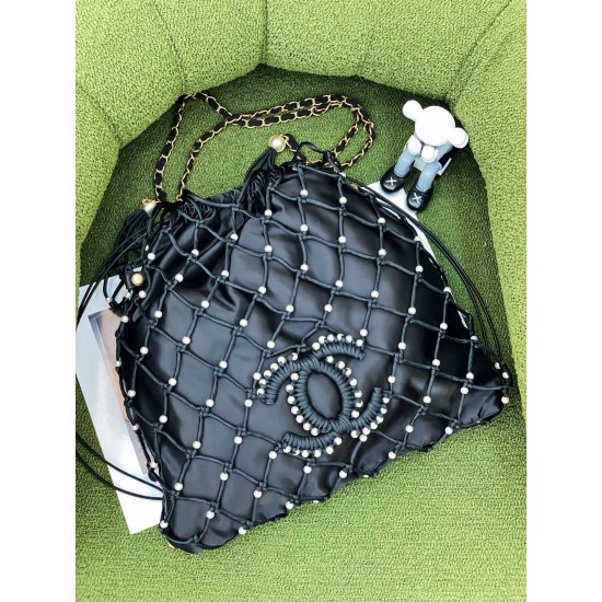 22k new pearl nylon mesh shopping bag