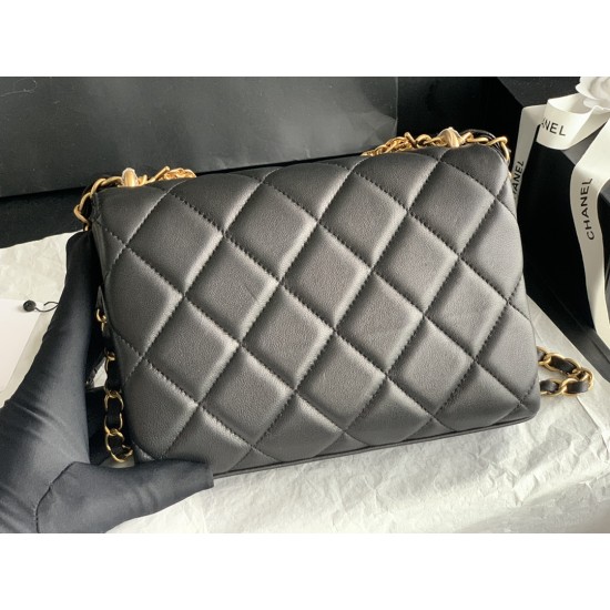 22Rhinestone Flap Bag , Messenger Bag