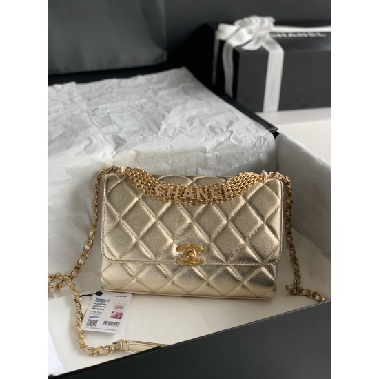 22Rhinestone Flap Bag , Messenger Bag