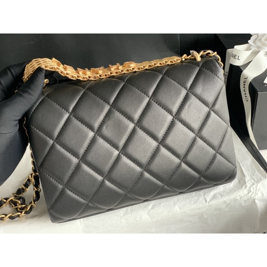 22Rhinestone Flap Bag , Messenger Bag