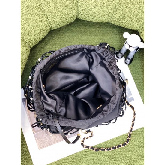 22k new pearl nylon mesh shopping bag