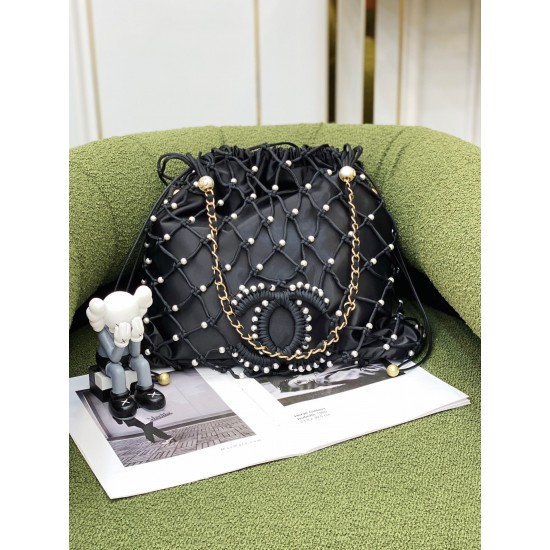 22k new pearl nylon mesh shopping bag