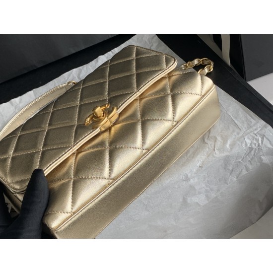 22Rhinestone Flap Bag , Messenger Bag