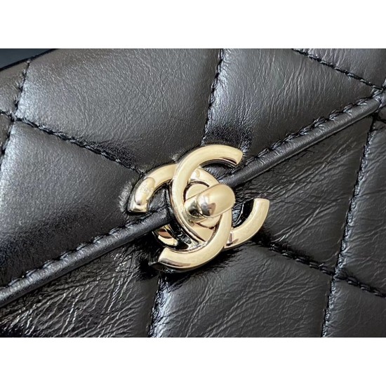 Chanel 23K Box Bag AS4469 00118（10.5*17*8cm）